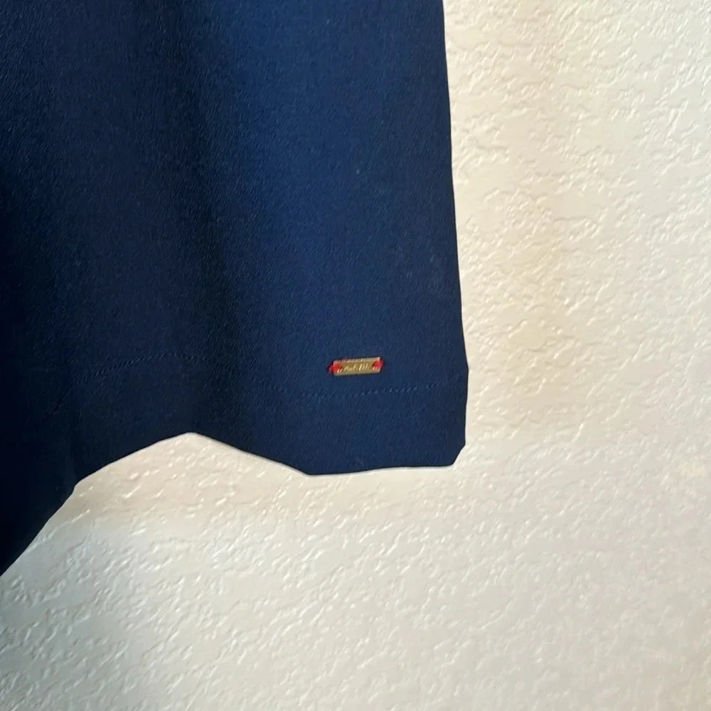 Tommy Hilfiger Woman’s Navy X-Large Velvet Collar Zip back tank top Holidays - Picture 3 of 5